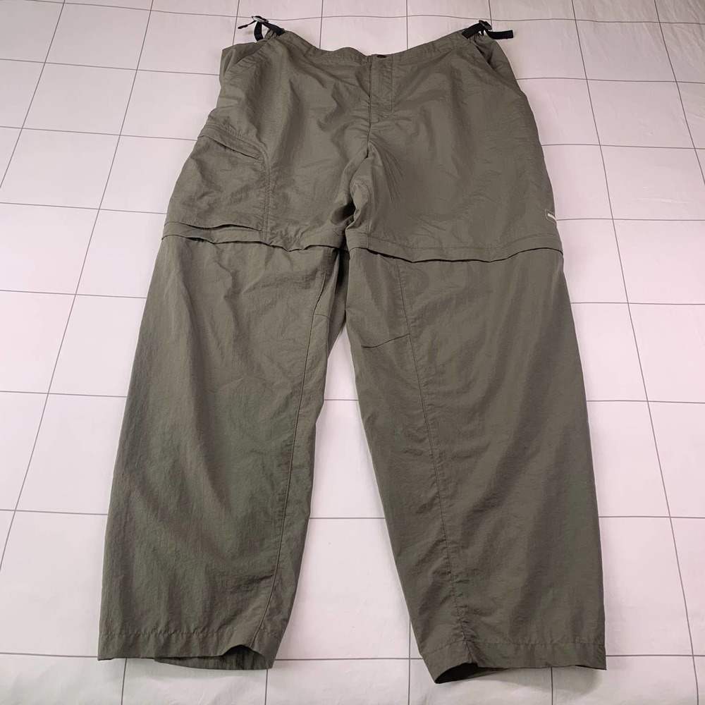 REI Vintage Convertible Pants Mens Large Zip Off Shorts Hiking 100% Nylon Camp